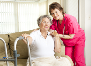 nurse and a patient